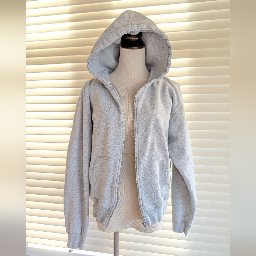 Brandy Melville Christy Hoodie Gray Sz OS - Picture 4 of 12